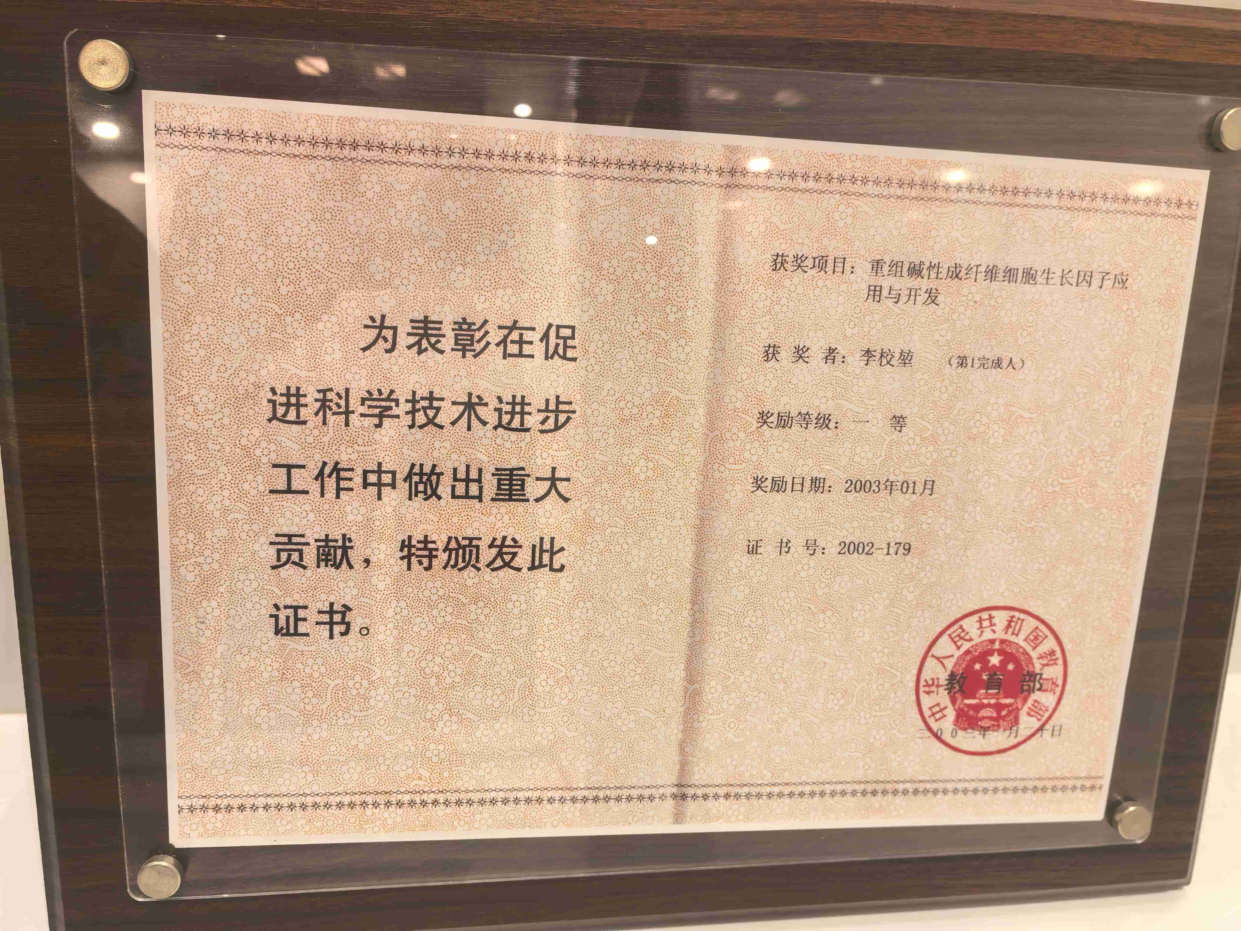 荣誉证书