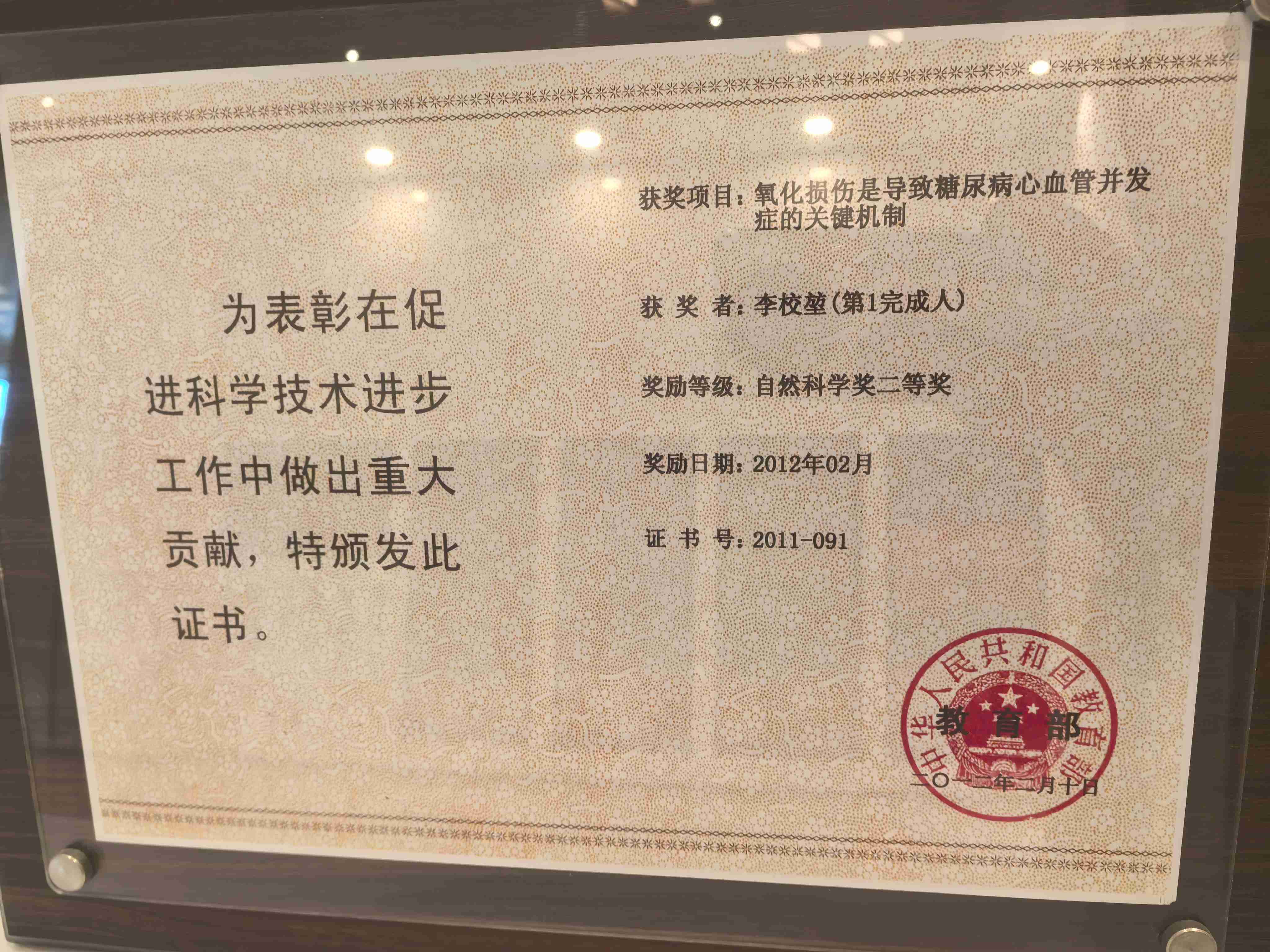 荣誉证书